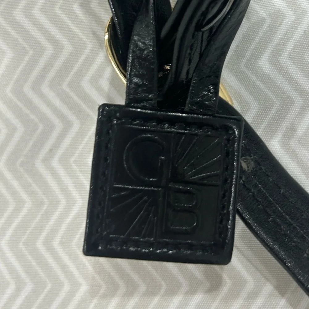 Giani Bernini Ostritch Leather Satchel with Gold Accent